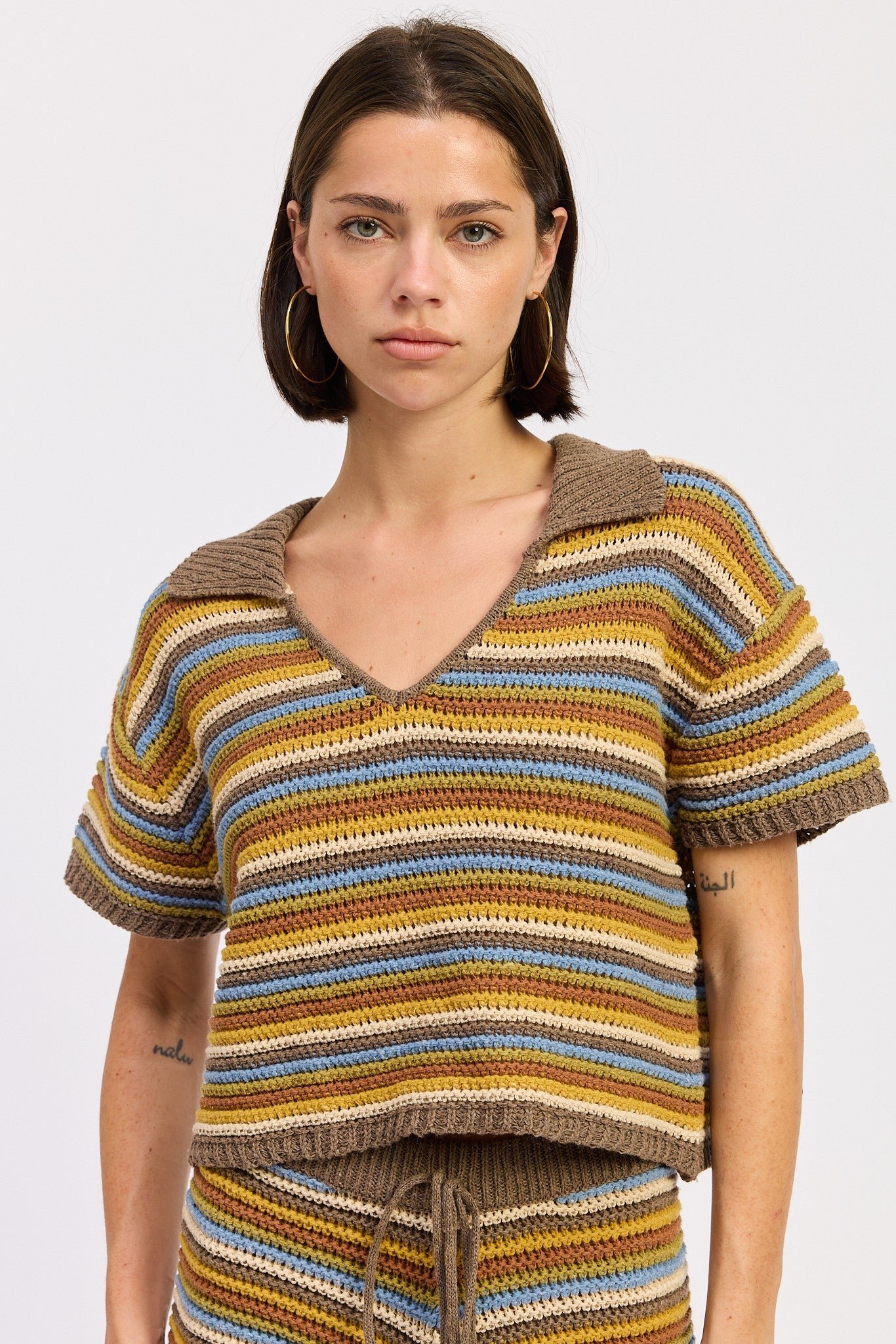 Knitted Collared Top