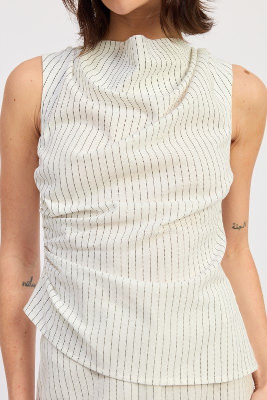Sleeveless Striped Top