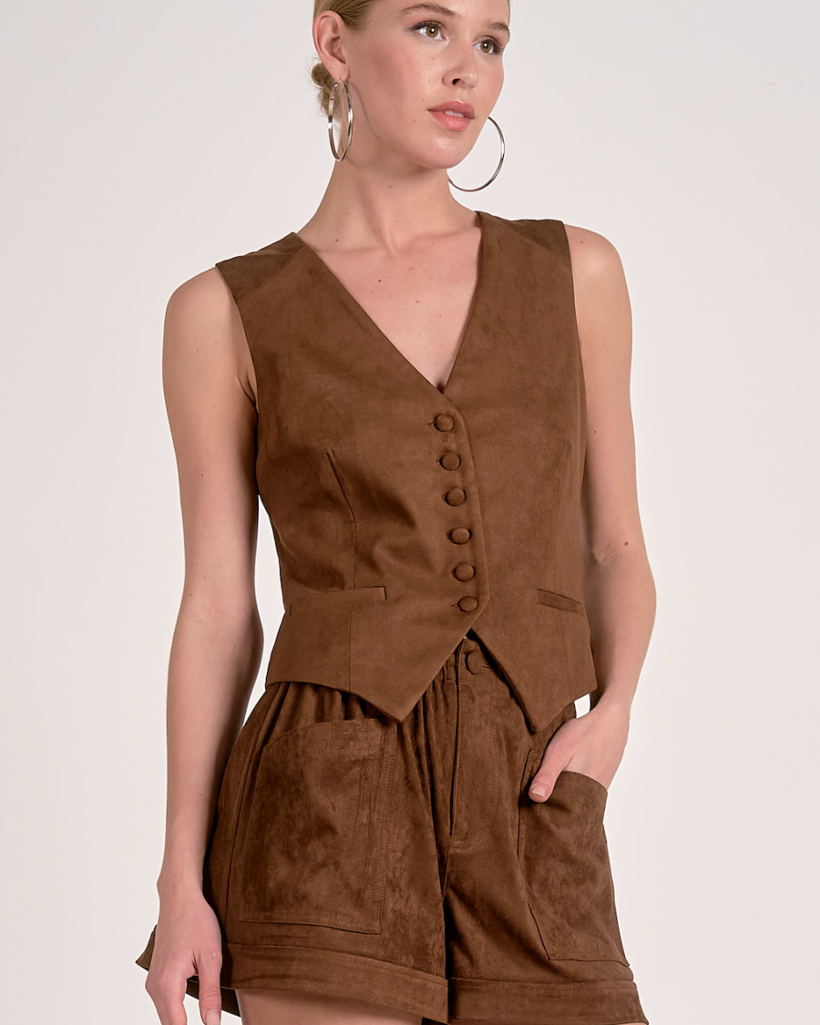 Suede Vest