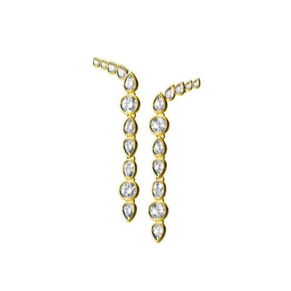 Multi Stone Duster Earrings