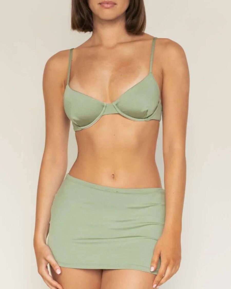 Sage Green Micro Skirt